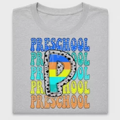 Preschool Stacked Text DTF Transfer