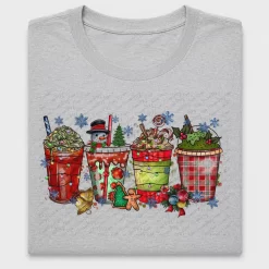 Christmas Coffee Cups DTF Transfer