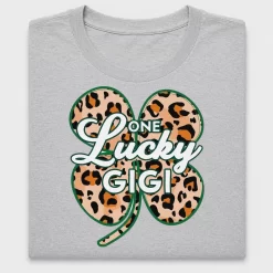 One Lucky Gigi Leopard DTF Transfer