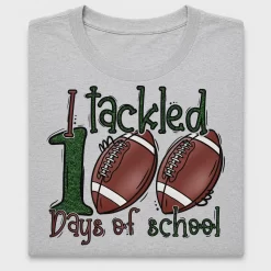 100 Days of School Football DTF Transfer