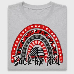 Back The Red Firefighter DTF Transfer