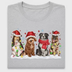 Christmas Dogs Holiday DTF Transfer