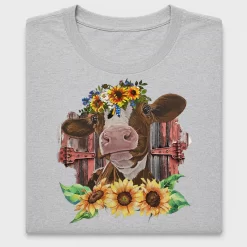 Sunflower Cow DTF Transfer