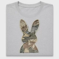 Camo Pearl Bunny DTF Transfer
