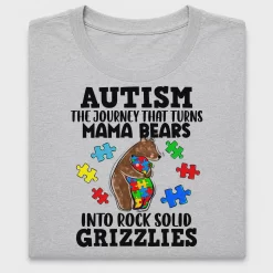 Autism Mama Bear Grizzlies DTF Transfer