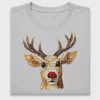Textured Reindeer Christmas DTF Transfer