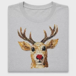 Textured Reindeer Christmas DTF Transfer