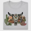 Western Boho Skull DTF Transfer