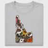 Western Idaho Cowhide Map DTF Transfer