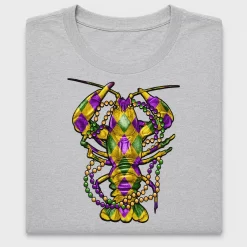 Mardi Gras Crawfish DTF Transfer for Shirts