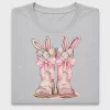 Easter Bunny Cowboy Boots DTF Transfer