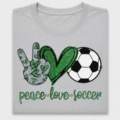 Peace Love Soccer DTF Transfer