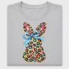 Colorful Leopard Bunny DTF Transfer
