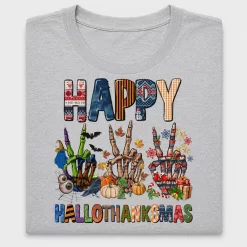 Happy Hallothanksmas DTF Heat Transfer