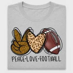 Peace Love Football DTF Transfer
