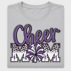 Cheer Mom Leopard Print DTF Transfer