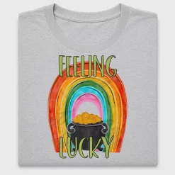 Feeling Lucky Rainbow Pot of Gold DTF Transfer