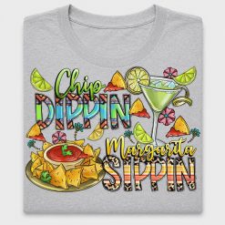 Chip Dipping Margarita Fiesta DTF Transfer