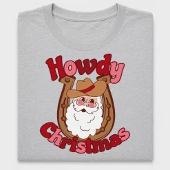 Howdy Christmas Santa Cowboy DTF Transfer