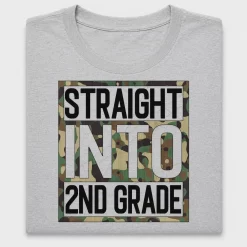 Back to School Camo 2nd Grade DTF Transfer