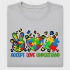 Autism Awareness Puzzle Heart DTF Transfer
