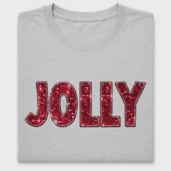 Jolly Red Glitter DTF Transfer
