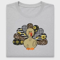 Fall Turkey Sunflower DTF Transfer