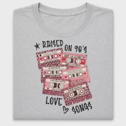 Retro Cassette Tape DTF Transfer Love Songs Design