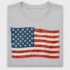 USA Flag Patchwork DTF Transfer