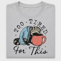 Tired Raccoon Coffee DTF Transfer