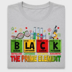Black The Prime Element DTF Transfer