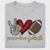 Peace Love Football DTF Transfer
