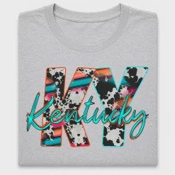 Retro Kentucky Girl Map DTF Transfer