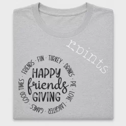 Happy Friends Giving Circular DTF Transfer