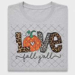 Leopard Pumpkin Love Fall DTF Transfer