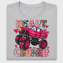 Heart Crusher Monster Truck DTF Transfer