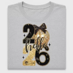 Hello 2025 Disco Ball DTF Transfer
