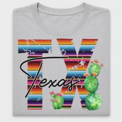 Serape Texas Cactus DTF Transfer