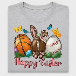 Easter Bunny Sports Ball DTF Transfer