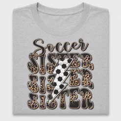 Soccer Sister Leopard DTF Transfer