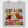 Christmas Girl Leopard DTF Transfer
