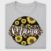 Mama Sunflower Leopard DTF Transfer Design