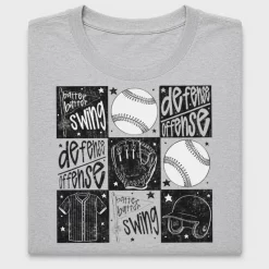 Distressed Baseball Checkerboard DTF Transfer