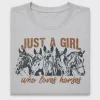 Just A Girl Who Loves Horses DTF Transfer