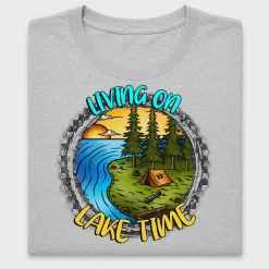 Living On Lake Time DTF Transfer
