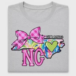 North Carolina State Map DTF Transfer