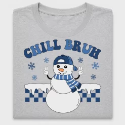 Chill Bruh Snowman DTF Transfer