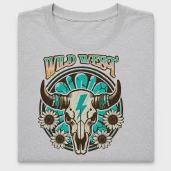 Western Cow Skull Daisy DTF Transfer