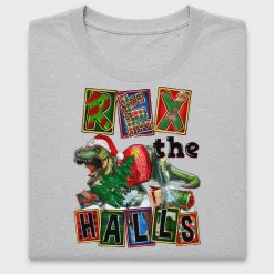 Rex the Halls Christmas DTF Transfer