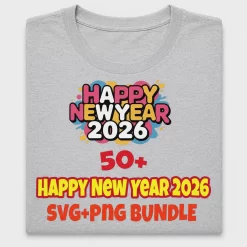 Happy New Year 2026 DTF Transfer Bundle